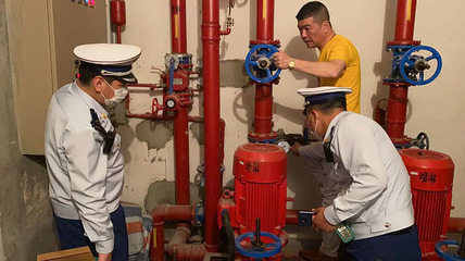 金山消防部門夜查人員密集場所